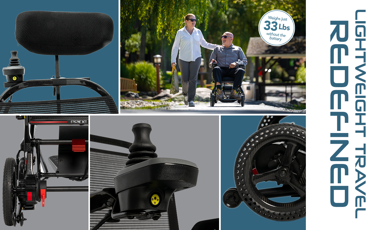 Jazzy Ultra Light product and lifestyle details